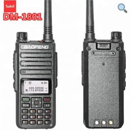 Katmanlı iki BaoFeng Dijital DM-1801 Gerçek 2 yuvaları Mobil Radyo Dual Band Ham radyo Uzun mesafe walkie talkie tekrarlayıcı desteği