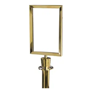 A4 Brass Đăng Signage với Bài-Cột - Product Image 1