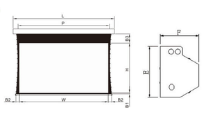 Future Luxury Pantalla de <span class=keywords><strong>proyector</strong></span> eléctrico 4K de 180 pulgadas 16:9 Control remoto Cine en casa Proyección motorizada <span class=keywords><strong>Caja</strong></span> de cartón aprobada por CE - Product Image 2