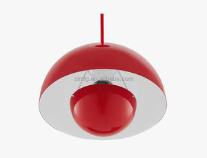 wholesale 2017 Rojo color de <span class=keywords><strong>Verner</strong></span> Panton Maceta colgante de luz E27 titular - Product Image 3
