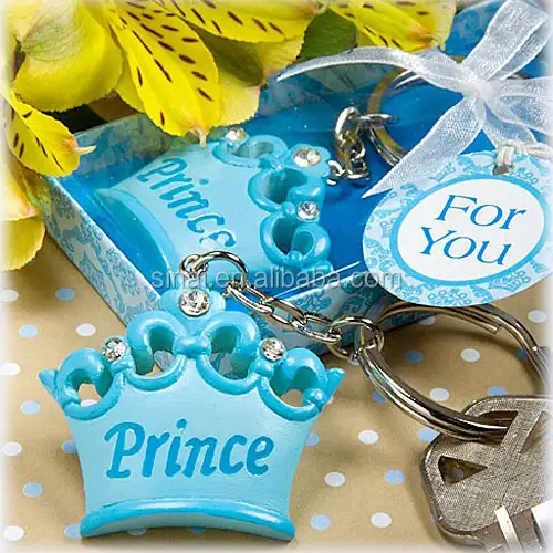 biru mahkota pangeran keychain 