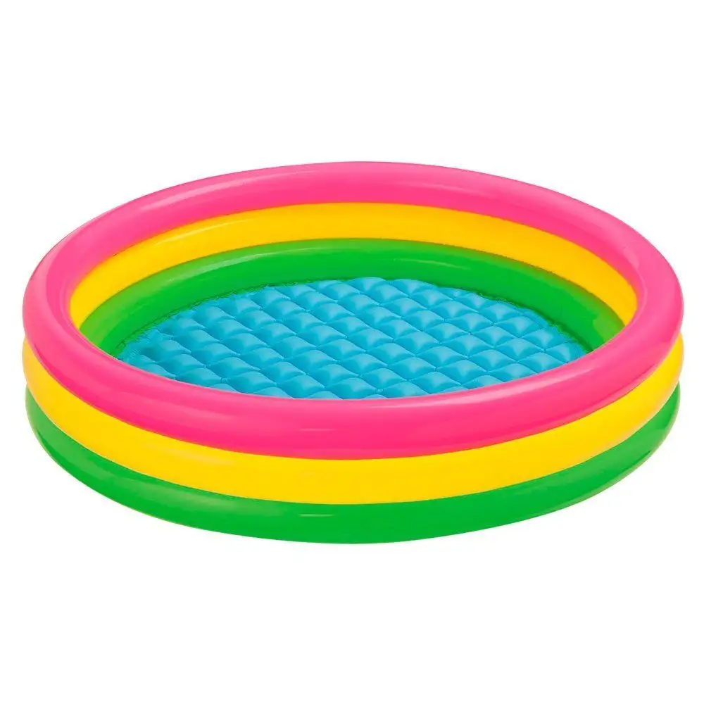 Intex 57412 Inflatable 3 rings kids large pvc baby play swimming pool
