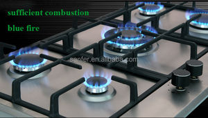 <span class=keywords><strong>SANFER</strong></span> modelo Popular de 5 quemadores de acero inoxidable incorporado de placa de cocina de Gas - Product Image 3