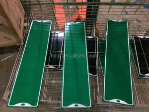 Lámina reflectante de Metal para matrícula de coche, placa de aluminio personalizada, color blanco y amarillo, 520x110mm, Europa - Product Image 6