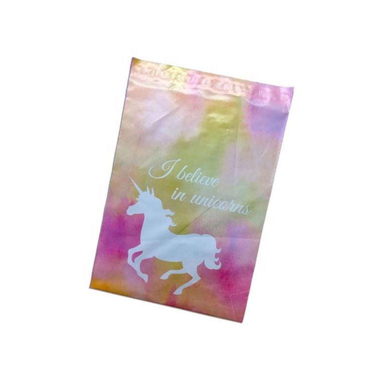 unicornio Rosa diseño de servicio de mensajería de envío venta al por mayor en los anuncios de polietileno bolsa 10x13