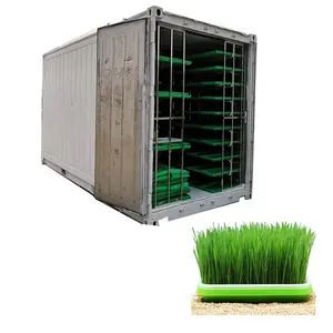 Fabrika üretimi doğrudan satış 1500Kg hayvan kullanımı otomatik hidroponik arpa buğday yem çim büyütme makinesi