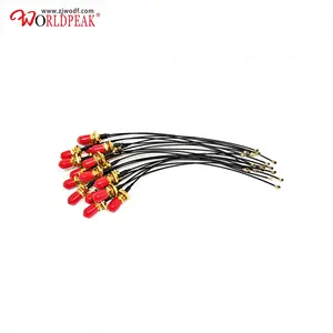 Ipex female right angle to SMA female bulkhead waterproof connector with 1.13 cable 15cm cable assembly