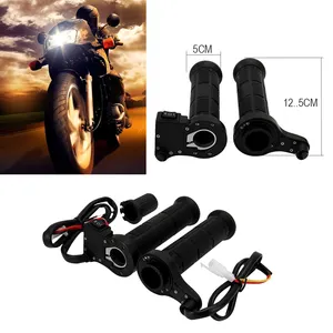 Motorcycle Handlebar Motorbike Heating Handle Heated Grips Set Universal Motocross Handlebars Heated Grip