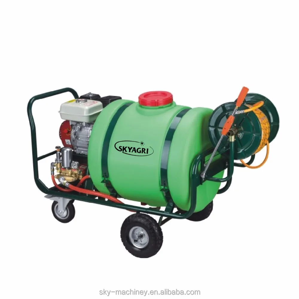 Pulvérisateur manuel à moteur essence avec roues, machine agricole fst