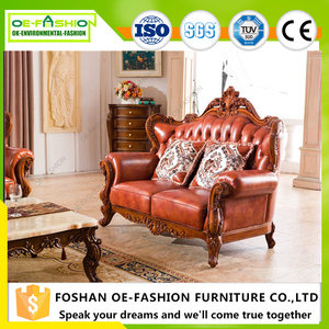 New classic marrone chiaro in pelle salotto mobili divano - Product Image 4