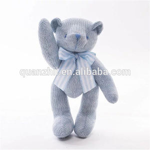 Oso de peluche colorido personalizable, juguete de punto a mano para regalo de boda - Product Image 2