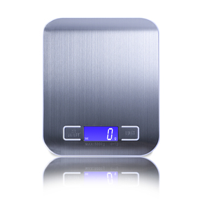 Balance de cuisine <span class=keywords><strong>Amazon</strong></span> pour aliments chauds Balance de cuisine numérique en acier inoxydable à plate-forme 11lb 5kg - Product Image 1