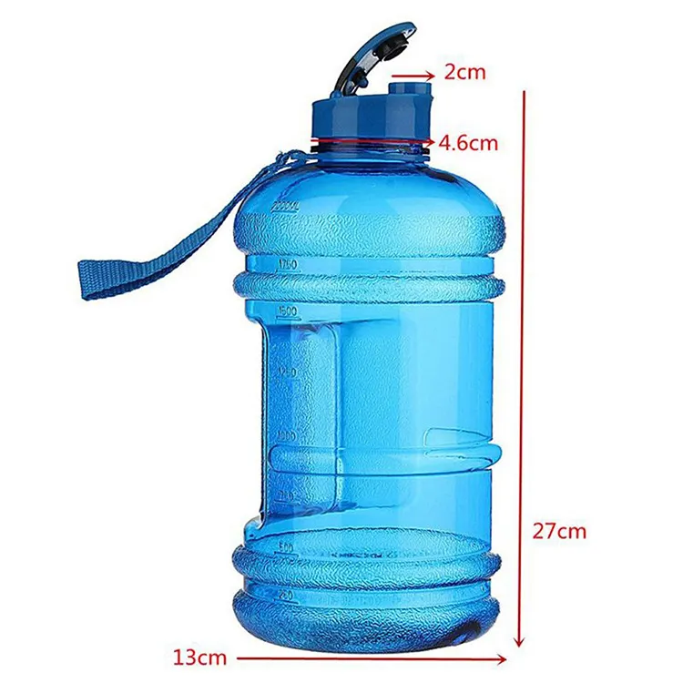 Сделанный на заказ большой протеиновый шейкер для занятий спортом, 2 л, бутылка для воды с логотипом на заказ