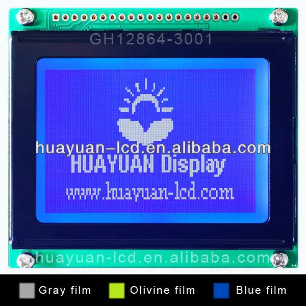 Pulgadas 3.0 carácter chino 128x64 lcd táctil, azul lcd táctil 128x64, nueva pantalla lcd táctil 128x64