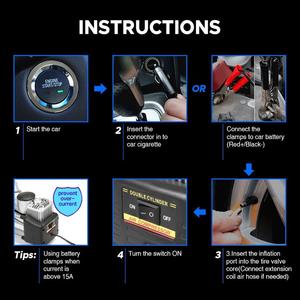 <span class=keywords><strong>Compresseur</strong></span> d'air pour pneus de voiture <span class=keywords><strong>4x4</strong></span>, gonfleur de pneus professionnel très résistant, de marque, <span class=keywords><strong>12v</strong></span>, 150psi - Product Image 6