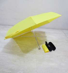Mini paraguas de protección UV de 5 pliegues con apertura manual de 19 ''x 6K, sombrilla pequeña y barata con marco de Metal para adultos con logotipo personalizado tipo bolsillo - Product Image 4