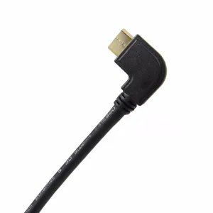 HDMI Bersudut Kanan dengan Kabel Ethernet & Tipe C M/M 3D