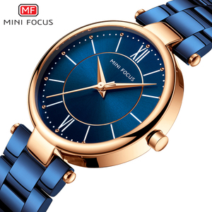 <span class=keywords><strong>MINI</strong></span> <span class=keywords><strong>FOCUS</strong></span>-<span class=keywords><strong>Reloj</strong></span> de acero inoxidable para mujer, exquisito, femenino - Product Image 2