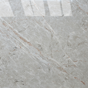 Piastrelle in Ceramica Porcellanata Grigia con <span class=keywords><strong>Texture</strong></span> Effetto <span class=keywords><strong>Pietra</strong></span>, Completamente Lucidate e Smaltate, Moderne per Interni, 600x600mm, Piastrelle per Pavimenti - Product Image 2