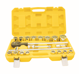 21 cái Metric ổ cắm cờ lê thiết lập 3/4 "ổ đĩa bi-hex Ổ cắm-nhiệm vụ nặng nề - Product Image 1