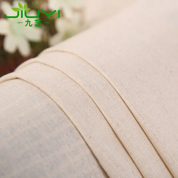Alta qualidade novo design de tecido personalizado sólido tecido de linho de algodão por atacado