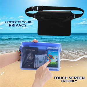 Borsa Impermeabile Estiva in PVC con Cerniera, Custodia Universale da Cintura per Telefono e Portafoglio, Compatibile con <span class=keywords><strong>iPhone</strong></span> - Product Image 4