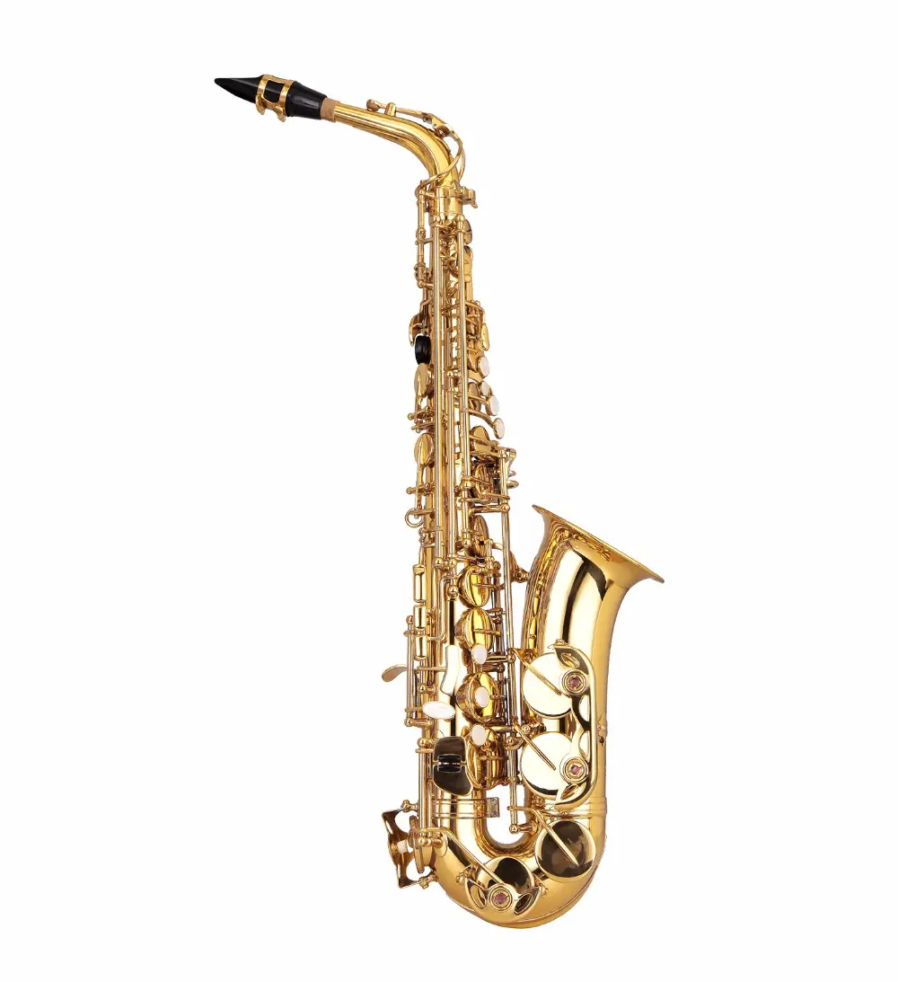 Musik instrumente Saxophon Eb Key Goldener Lack Altsaxophon