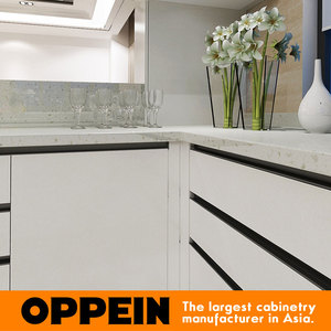 India Project Simple White PVC Modern U Shaped Home Kitchen Cabinet Furniture Set - Product Image 4