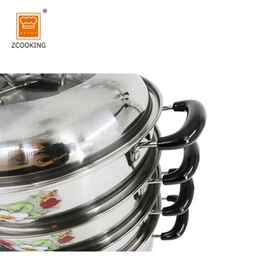 Ensemble <span class=keywords><strong>de</strong></span> casseroles veloutées, 4 couches en acier inoxydable, 30cm, polissage miroir à l'<span class=keywords><strong>intérieur</strong></span> et à l'extérieur, avec couvercle Visible - Product Image 2