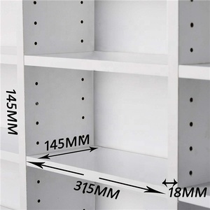 Moderno Mueble de Melamina Blanco para Almacenamiento de CD - Product Image 3