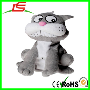 Comercio al por mayor Krazy Kats naranja negro gris felpa eléctrica gato - Product Image 2