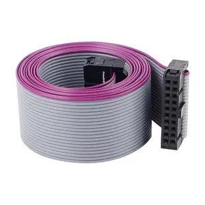 AWM 2651 wire 2.54mm Pitch 20 Pin 20 Wire F/F IDC Connector Flat Ribbon Cable