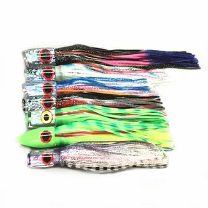 High Quality Saltwater Fishing UV Enhanced Big Game Trolling Lure Skirts