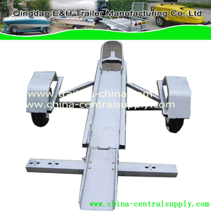 EZ-hauler fabrieksgemaakte stalen zilveren motorfietsaanhangwagen DBT0300 volledig verzinkt 500 kg max. laadvermogen 1700 mm - Product Image 3