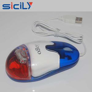 Souris d'eau optique, filaire, USB, cosmétique pour cadeau d'entreprise, remplie avec liquide, avec LOGO lumineux - Product Image 3
