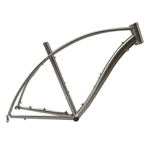 2.5V-3AL Chinese Custom Cyclocross Titanium Frame Disc Brake