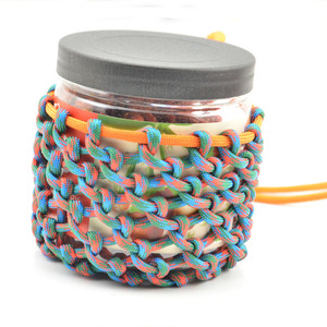 Nouvelle pochette pour équipement en paracorde / Porte-bouteille, demi-attaches en paracorde, enveloppe de bouteille pour la survie - Product Image 3