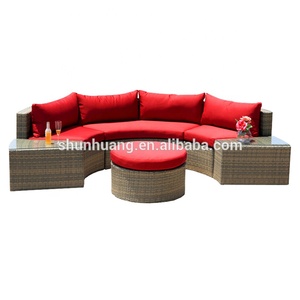Vườn PE Mây <span class=keywords><strong>Sofa</strong></span> Bộ Với Ottoman - Product Image 1