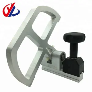 Stopper Baffle Block with Magnifying Lens for Sliding Table Panel Saw