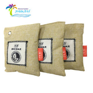 Désodorisant en coquille de noix de coco naturelle, sac en charbon actif pour la purification de l'air, paquet de charbon de bambou - Product Image 2