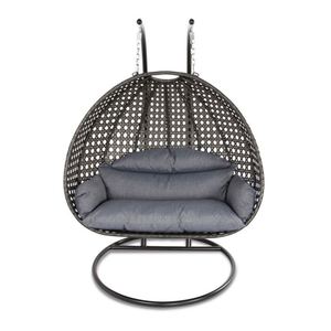 Vente d'usine de chaise de balançoire de patio extérieur meubles en rotin à <span class=keywords><strong>double</strong></span> siège design élégant de <span class=keywords><strong>hamac</strong></span> - Product Image 1
