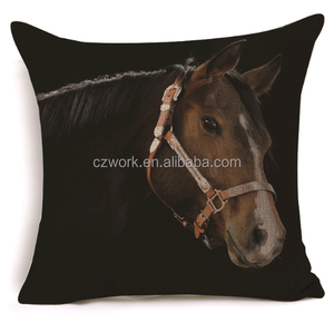 Horses designs cotton linen 45x45 pillow waist cushion cover pillow case decorate custom throw pillow cover - Product Image 3