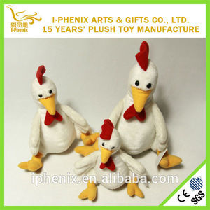 blanco promocional de la felpa <span class=keywords><strong>lindo</strong></span> juguete del <span class=keywords><strong>pollo</strong></span> - Product Image 2
