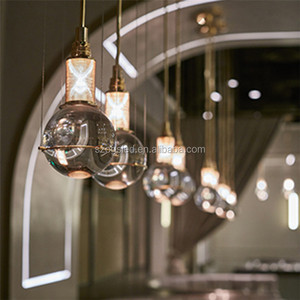 L'europe Cristal Boule Colorée Rose Suspendus En Verre Pendentif Lampe <span class=keywords><strong>Lustre</strong></span> - Product Image 5