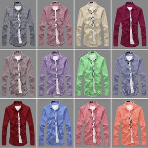 Últimos diseños de la camisa para los hombres 2016 hombres de manga larga camisas de tela escocesa - Product Image 3