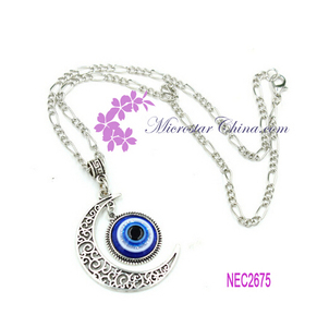 Nuevo 2015 EN STOCK Joyería Al Por Mayor Mujeres Universo <span class=keywords><strong>Galaxy</strong></span> Collar de Luna creciente - Product Image 6