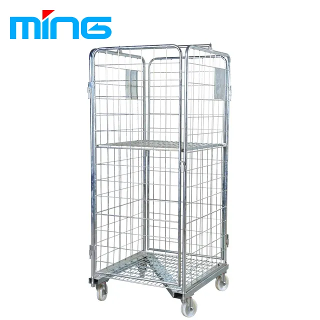 ZフレームFoldable Metal Laundry Roll Cage