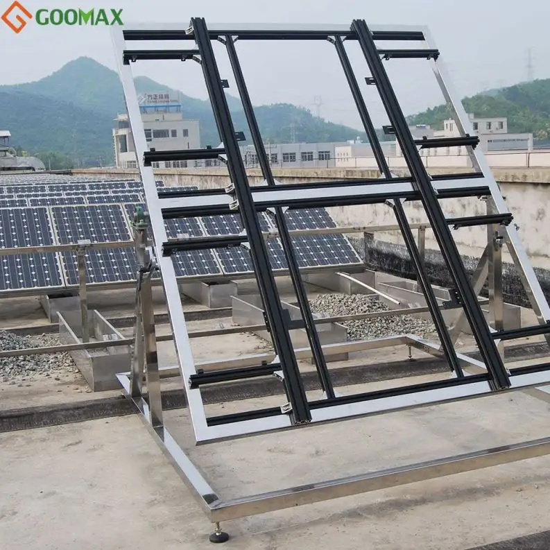 مصنع توريد الطاقة الشمسية الكهروضوئية سقف مسطح نظام التركيب