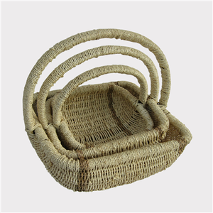 ตะกร้าหวายสำหรับใส่ของในห้องครัวตะกร้าแขวนสำหรับใส่เปลือกข้าวโพดและซักรีดเครื่องมือการจัดระเบียบบ้านของขวัญสไตล์เวียดนาม - Product Image 6