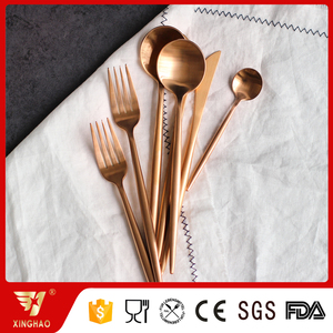<span class=keywords><strong>Posate</strong></span> in Rame e <span class=keywords><strong>Acciaio</strong></span> Inossidabile con Finitura Opaca <span class=keywords><strong>Oro</strong></span> Rosa in Offerta - Product Image 4